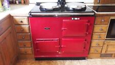 Used, Aga Cooker (Natural Gas) 2 oven & back boiler red enamel fascia for sale  WIGSTON