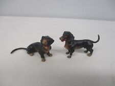 Usado, 2 ANTIGAS ESTATUETAS DE CACHORRO DACHSHUND PINTADAS A FRIO EM MINIATURA DE BRONZE VIENA comprar usado  Enviando para Brazil