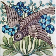 William De Morgan Diving Bird Kiln Fired Ceramic or Porcelain Tile Kitchen ref 2 for sale  Shipping to South Africa