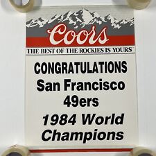 49ers coors beer for sale  Tracy