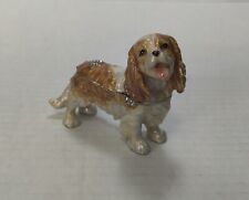 Caixa de bugigangas articulada esmalte para cachorro Jere Cavalier King Charles Spaniel comprar usado  Enviando para Brazil