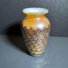 Signed 62922 Vintage Midcentury Glass Vase [Item 821] for sale  Shipping to South Africa