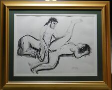 Salvatore Zofrea (1946-) Grande Pintura Erótica Original Mulher com Homem Cavalo comprar usado  Enviando para Brazil