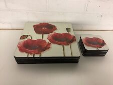 Poppies set placemats for sale  HESSLE