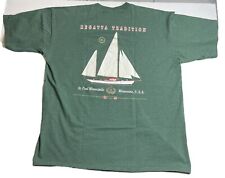 Camiseta masculina listrada vintage Velva Sheen 2XL St Paul Yacht Regatta Minneapolis Club, usado comprar usado  Enviando para Brazil