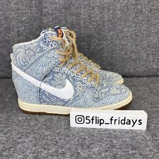 🔥Nike Dunk Sky High QS x Liberty of London Blue Recall Wedge Damskie Rozmiar 7.5 na sprzedaż  Wysyłka do Poland