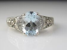 Aquamarine diamond ring for sale  Greensboro