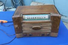 Tampo de mesa Working General Electric 1940’s GE L-641 tubo rádio com vidro curvo de madeira comprar usado  Enviando para Brazil