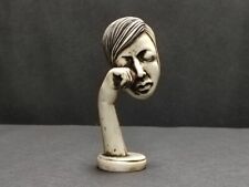 Escultura abstrata rosto de mulher/homem ornamento de mão estátua abstrata 3D comprar usado  Enviando para Brazil
