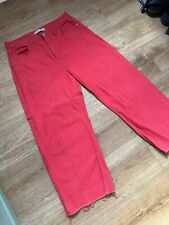 Red flared jeans for sale  LONDON