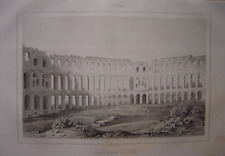 PULA Amphitheater Originaler Stahlstich Ansicht ca 1850 comprar usado  Enviando para Brazil
