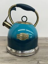 LUXGRACE  Whistling -Tea Kettle Blue / Teal for sale  Shipping to South Africa