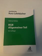 Lehrbuch bgb helmut gebraucht kaufen  Pforzheim