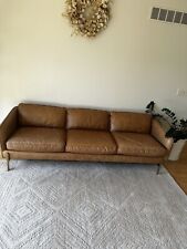 Cb2 brown leather for sale  Goshen