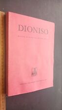 Dioniso rivista studi usato  Siracusa