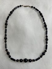 Halskette schwarz perlen gebraucht kaufen  Lauterbach