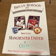 Manchester united celtic for sale  CHESTER