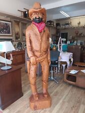 Chainsaw carved cowboy for sale  RUISLIP