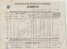Eisenbahn frachtbrief 1861 gebraucht kaufen  Großpostwitz/O.L.