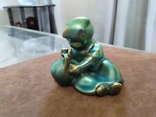 Vtg Zsolnay Green EOSIN Iridescent GIRL with JUG Figurine #B3, used for sale  Shipping to South Africa