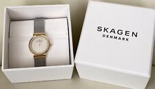 Skagen Freja Lille Two-Tone Steel Womens Mesh Watch New for sale  Shipping to South Africa