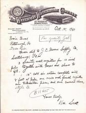 1940 carta Waterman-Waterbury Co.Mfg. Hornos, acondicionadores de aire Minneapolis, Mn segunda mano  Embacar hacia Argentina