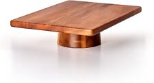Usado, Suportes de mesa Villa acácia 11 x 15" madeira rústica para decoração e servir - Marrom comprar usado  Enviando para Brazil