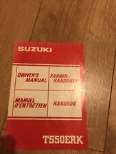 Suzuki ts50erk owners for sale  WAKEFIELD