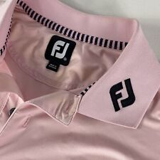 Camisa polo FootJoy para hombre mediana Titleist Tour emitida rendimiento de golf rosa *LEER* segunda mano  Embacar hacia Argentina