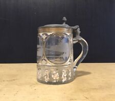 Antique etched glass for sale  FALMOUTH