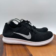 Zapatillas deportivas para correr Nike Free RN Flyknit para hombre 10,5 negras blancas segunda mano  Embacar hacia Argentina