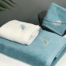 Toalha de rosto bordada de penas grande toalha de banho conjunto de lavagem espessada absorção de água comprar usado  Enviando para Brazil