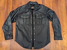 Camisa de cuero Harley Davidson chaqueta de camionero chaqueta de motocicleta ¡BONITA!!! - Pequeño para hombre segunda mano  Embacar hacia Mexico