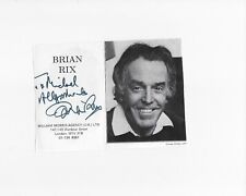 Brian rix actor for sale  LYMM
