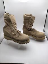 WELLCO VIBRAM MILITARY DESERT TAN HOT WEATHER ARMY COMBAT BOOTS, Size 7.5 USA for sale  Shipping to South Africa