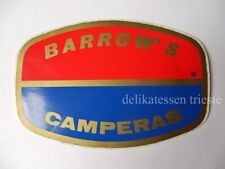 Usado, ADESIVO sticker originale vintage BARROW'S CAMPERAS  segunda mano  Embacar hacia Argentina