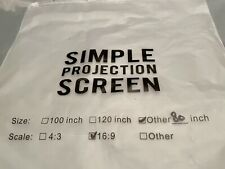 Used, Portable Simple Projection Screen 16:9 Scale 80" Anti Light Reflective Fabric for sale  Shipping to South Africa