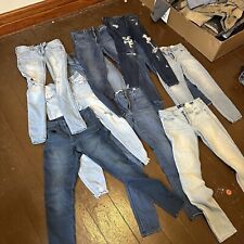 Lote de 10 jeans skinny femininos Abercrombie Hollister American Eagle tamanho 4-8 comprar usado  Enviando para Brazil