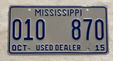 License plates mississippi for sale  Kennebunk