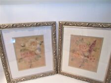 Pair framed floral for sale  El Cajon