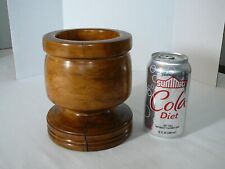Turned wood mortar for sale  Shipping to Ireland