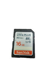 Tarjeta de memoria SanDisk Ultra Plus 80 MB/S 16 GB segunda mano  Embacar hacia Argentina