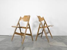 Para drewnianych składanych krzeseł do jadalni Vintage SE 18 Egon Eiermann Wilde + Spieth na sprzedaż  PL
