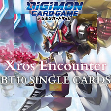 Digimon Card Game BT-10 Xros Encounter BT10 SINGLE CARDS Booster Box English usato  Italia