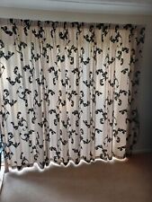black damask curtains for sale  SAFFRON WALDEN