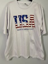 Camiseta Made In America 2017 EE. UU. blanca manga corta talla XL (46/48), usado segunda mano  Embacar hacia Mexico