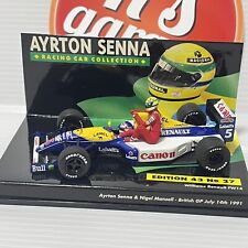 MINICHAMPS 1/43 A Senna & N Mansell GP Britânico Williams Renault FW14 1991 CAMELO comprar usado  Enviando para Brazil