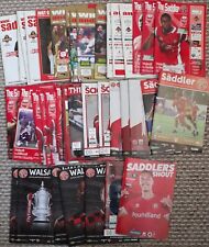 Walsall home programmes for sale  WELLINGBOROUGH