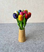 Wooden tulips vase for sale  Shipping to Ireland