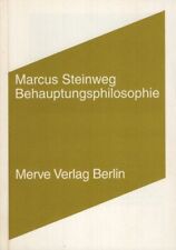 Philosophy. merve 287. for sale  Berlin